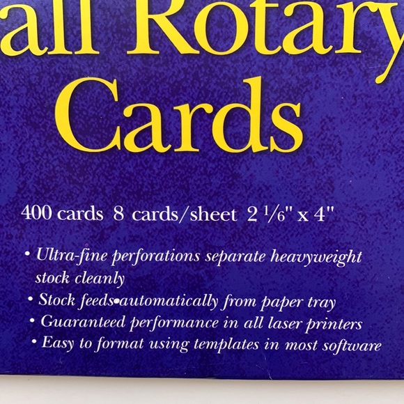 Avery | Laser Small Rotary Cards Pack of 400 Cards Make Business Cards Business - Picture 10 of 12